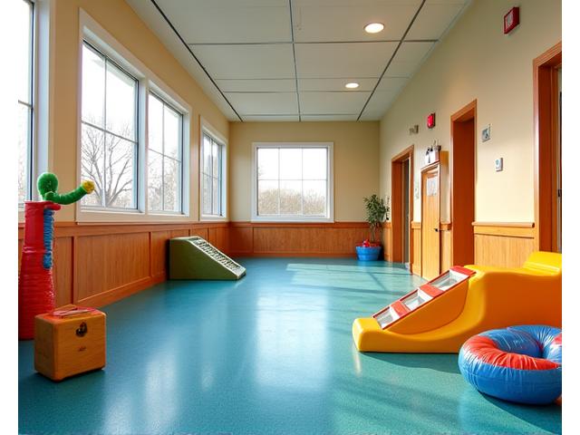 広々とした屋内プレイエリア