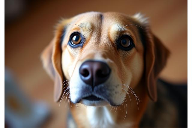 調和して訓練を受けている犬